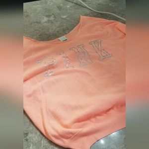 Victoria's secret PINK peach crewneck
